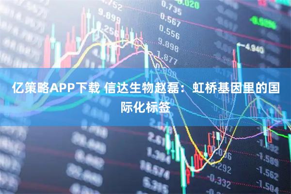 亿策略APP下载 信达生物赵磊：虹桥基因里的国际化标签