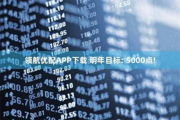 领航优配APP下载 明年目标: 5000点!